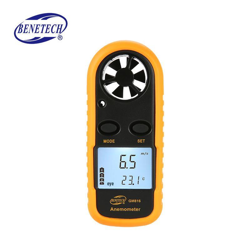 BENETECH GM816 Умный цифровой анемометр Измеритель скорости и силы ветра