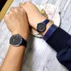 Soue Pair Watch A Basics Pair Watch Ladies Pair Couple 38mm X 30mm Leather Belt Leather Band Blue Black Dial [SOUE] Men's