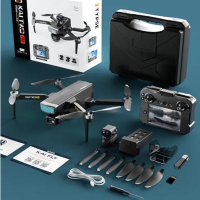 Новый профессиональный дрон KAI2 с 3-осевым подвесом, 5,6-дюймовым сенсорным экраном, лазерным датчиком препятствий, GPS, WIFI, FPV, HD, ESC, камерой, квадрокоптером, игрушкой