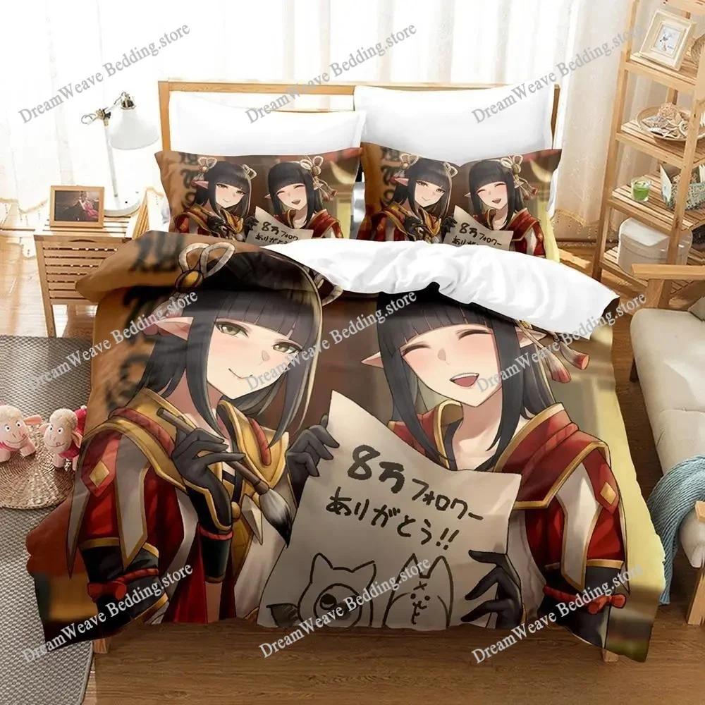 Модный Игровой Набор Постельного Белья Monster Hunter Hinoa Minoto Односпальный Двуспальный Полный Queen King Размер Набор Постельного Белья Для Взрослых Детей Спальня Комплекты с Пододеяльником