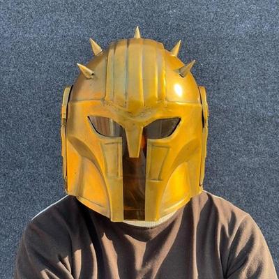 Шлем Бескар Стальной шлем Лучший косплей Star Wars Series Реквизит, Дисплей, Реплика, LARP