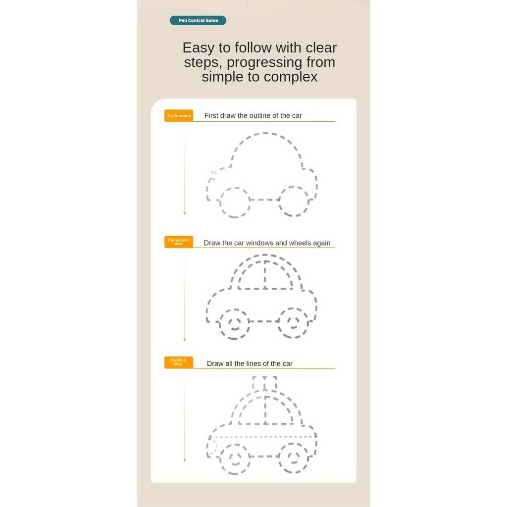 Интерактивная волшебная книга для практики рисования для детей 3-6 лет Развитие художественных навыков шаг за шагом Образовательный инструмент