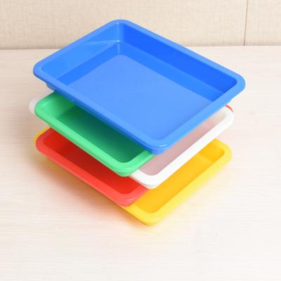 Пластиковые квадратные подносы большой вместимости для завтрака, перекуса, обеда, кухонные контейнеры для хранения, пластиковые органайзеры, кухонные аксессуары