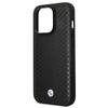 Etui do iPhone 14 Pro BMW Skórzane Wzór Diament Czarne