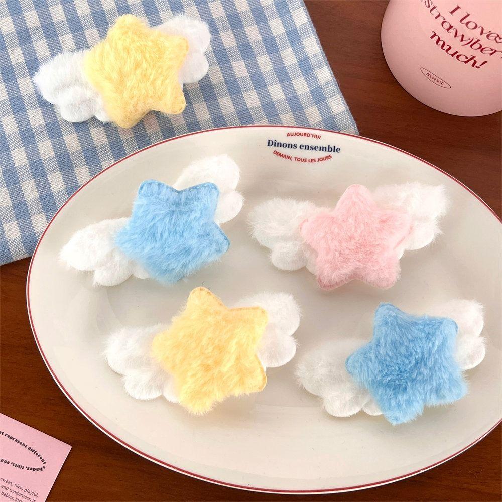 Украшения Плюшевые BB Заколки для волос Минималистский стиль Милые пушистые заколки Плюшевая звезда Заколка для волос Дамы