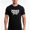Power Trip Tshirt Summer Casual Cotton Tee Oversized Streetwear Tops Vintage Graphic Print Loose Fit Short Sleeve