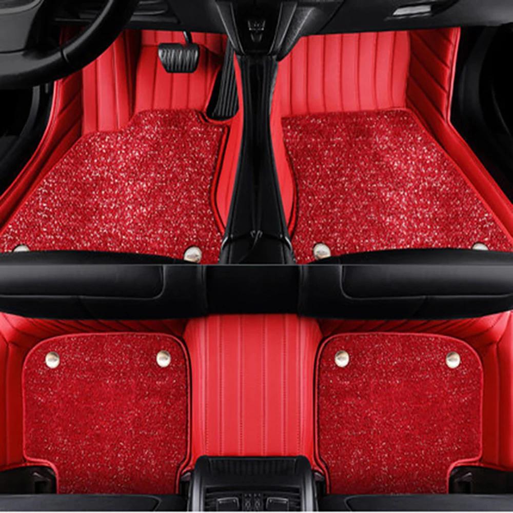 Для Renault Captur Автомобильные двойные 5D коврики на пол с индивидуальным дизайном Коврики на пол Автоаксессуары voiture