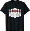 Cartoon Bowling Scared Bowling Pins Unisex T-shirt