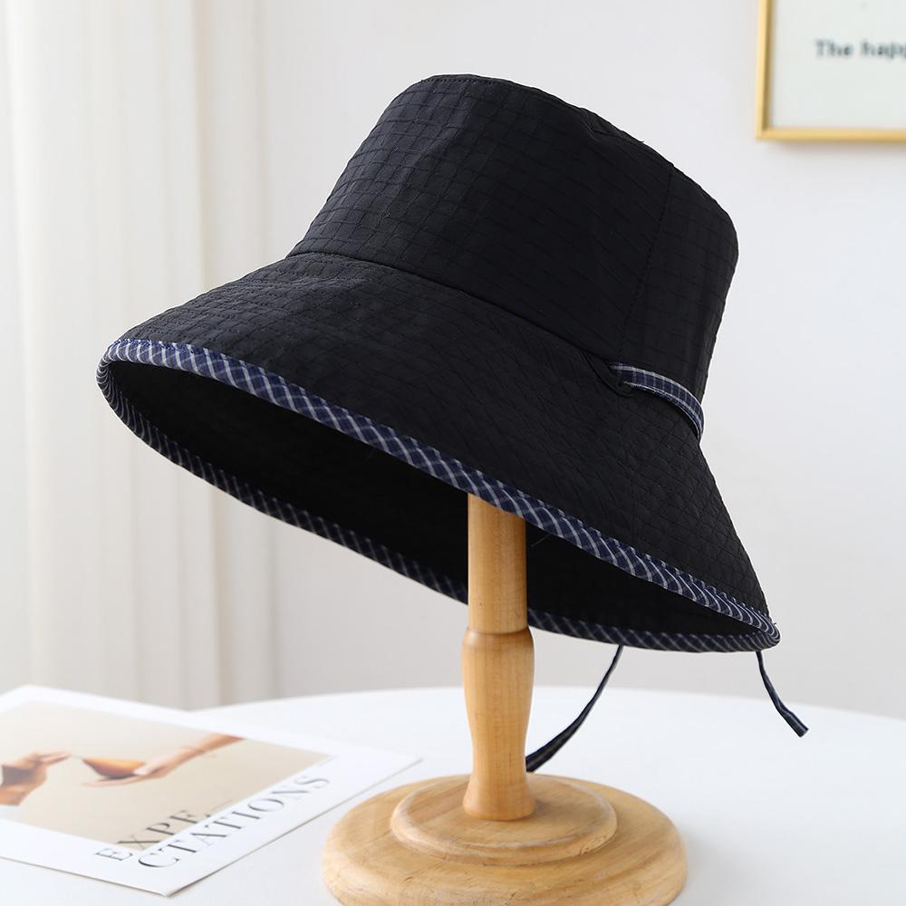 Bucket Hat Women Simple Bow Spring Summer Hats For Women Foldable Outdoor Travel Sun Protection Sunhat Bob Cap Female New