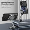KEYSION Магнитный чехол для телефона Xiaomi POCO X8 Pro Max Защита камеры со сдвижной крышкой Вертикальная подставка Кольцо 360° Ударопрочная задняя крышка