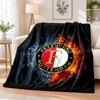 Feyenoord Flannel Throw Blanket Soft Warm Cozy For Sofa Bed Indoor Home Bedroom Use