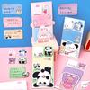 100Sheets Stationery Sticky Notes Cartoon Animals Message Notes Portable Notebook