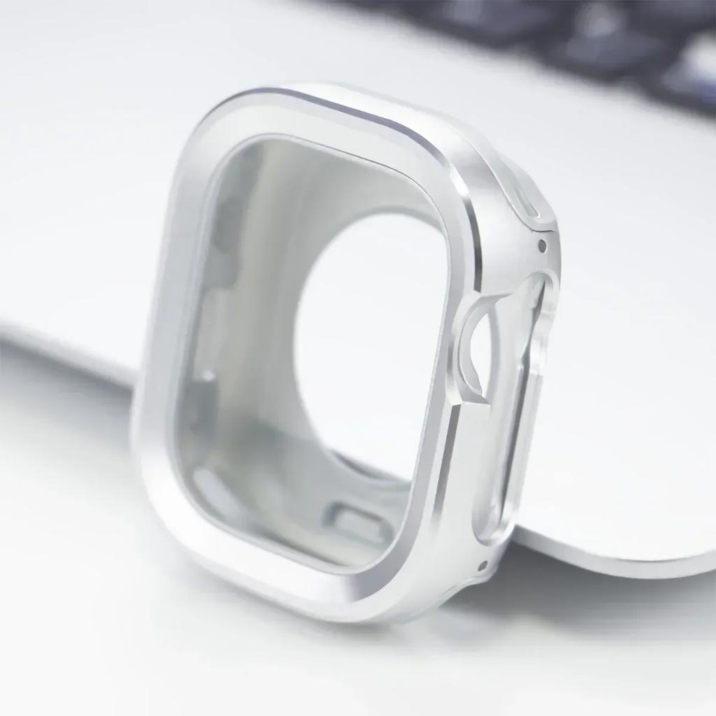 Металлический Чехол для Apple Watch Ultra Корпус 49мм 45мм 41мм 44мм 40мм Бампер Рамка Защитный Корпус для iWatch Серии SE 8 Ultra 7 6 5