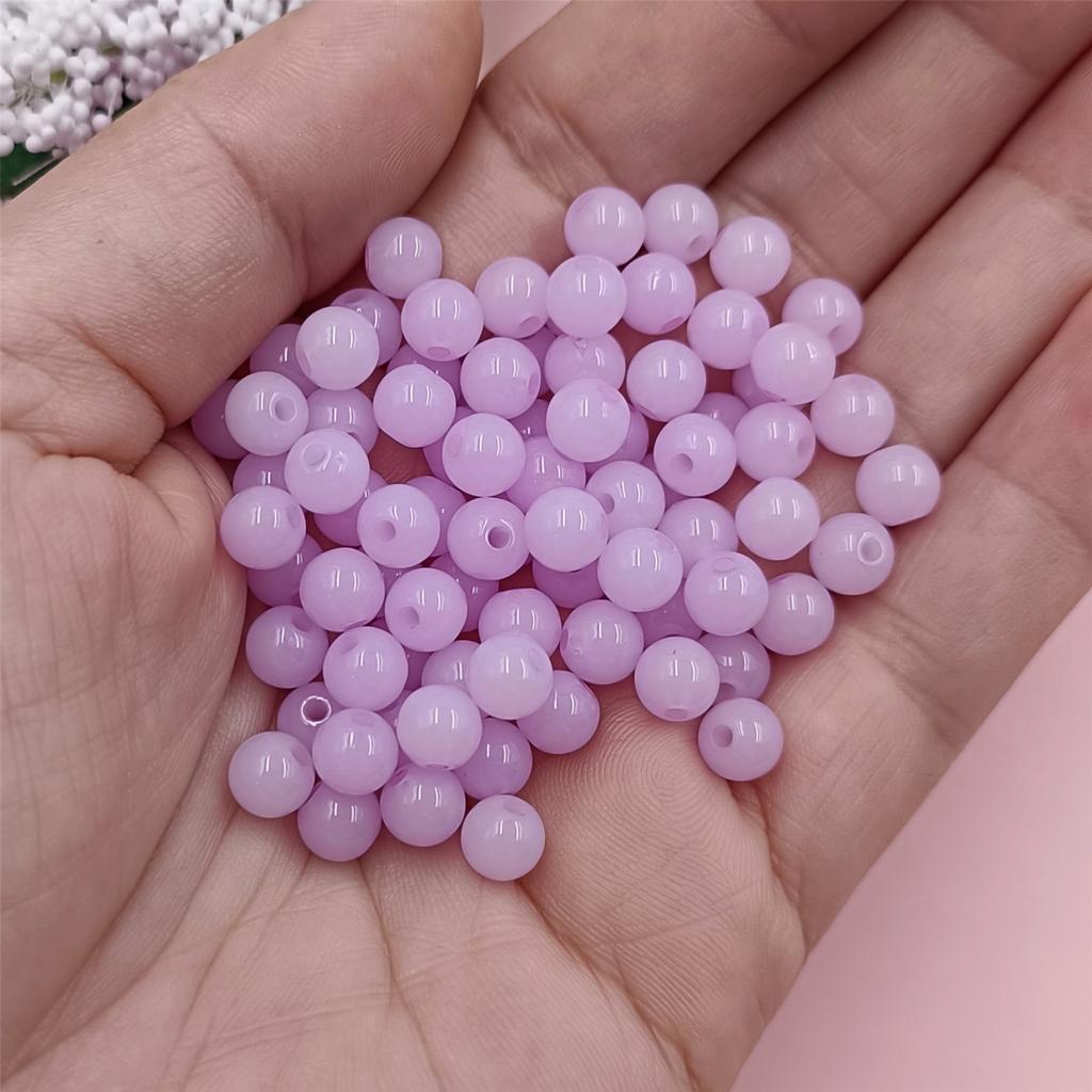 400 шт. 6 мм акриловые бусины желейного цвета DIY фурнитура ювелирные аксессуары браслет ожерелье одно отверстие кулон