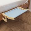 Wooden Cat Hammock Heavy Duty Cordless Cat Window Perch Adjustable Cat Seat Wall Shelves for Bedsides Window Drawers
