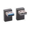 Адаптер USB на USB C под углом 90 градусов, 2 шт., USB3.0 Male на Type C Female, Конвертер для зарядки, Поддержка передачи данных
