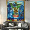 Legend Zelda Breath Wild Tapestry Background Cloth Fashion Print Homestay Soft Decoration Tapestry Work Of Art Background Cloth