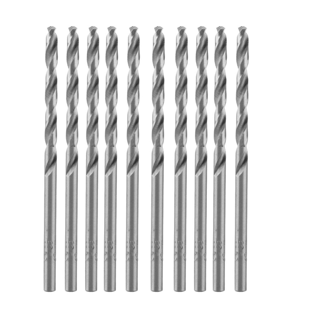 10pcs 2mm Diameter Twist Drill Bits HSS High Speed Steel Drill Bits Durable Drill Bits Set For Wood