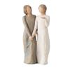 Resin Figurine Eco-friendly Shatterproof Unique Handmade Wear-resistant Exquisite Detail Posture Love Family Resin Statue Desktop Ornament Household