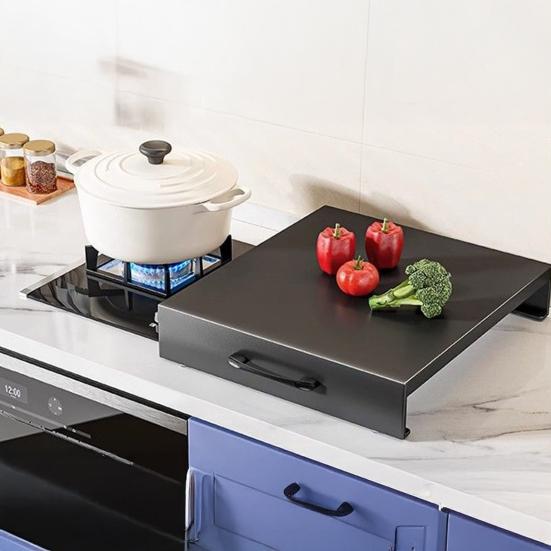 Gas Stove Cover Board with Handle Waterproof Heat-Resistant
