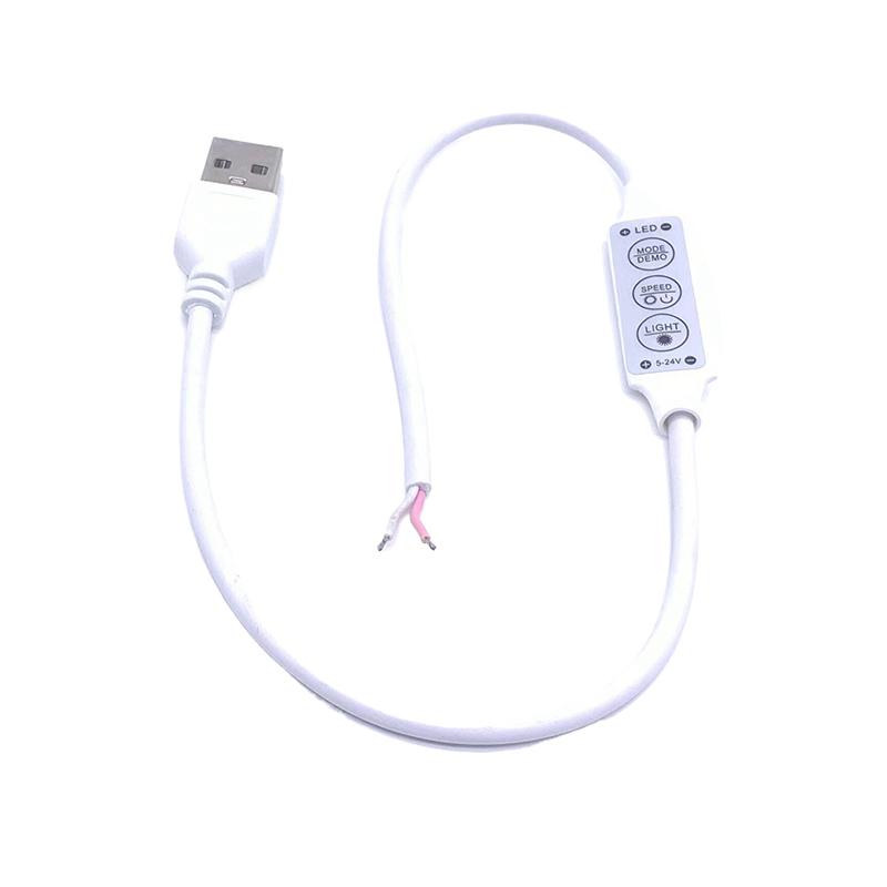3-Button Mini Single Color Flash Controller Led Light Strip Light String Manual Online Dimmer 12-24V