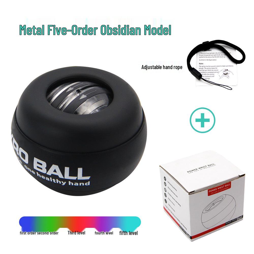 Светящийся фитнес-гироскоп: Кистевой и предплечевой тренажер - Ослепительный платиновый хват