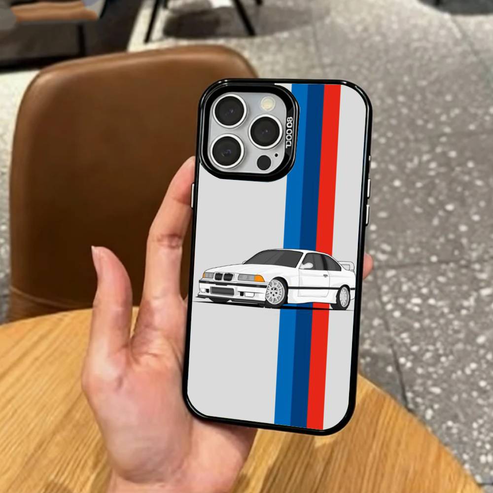 DTM-M-M3 E36 O-Oldtimer Автомобиль Чехол для телефона Для iPhone17,16,15,14,13,12,11 Plus,Pro Max Цветной Посеребренный Внутренняя крышка