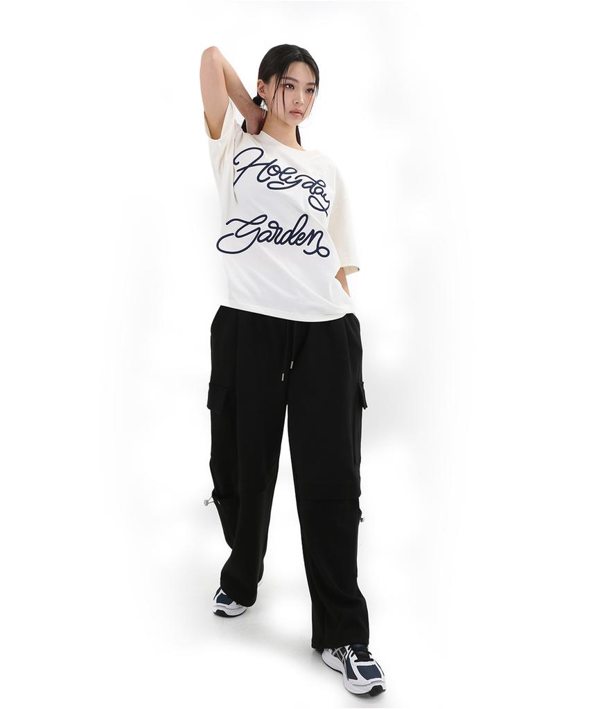 UNLC Wide Cargo String Pocket Pants Black