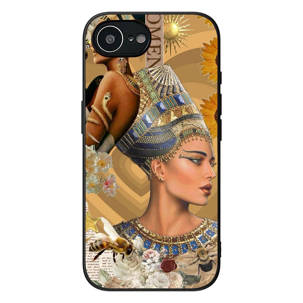 Soft Cover for Apple iPhone 13 12 Mini XS 11 Pro Max 7 8 Plus + XR SE 2022 2020 SE3 Coque Phone Case Egypt Nefertiti Anubis Ankh