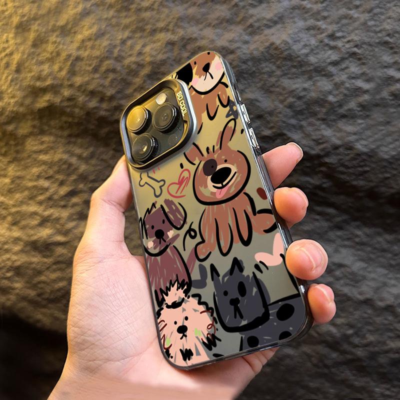 Чехол для телефона Funny Cats Graffiti Dog Laser IMD для Samsung Galaxy S24 S23 S22 S21 Ultra Plus S20 FE A13 A23 A15 A35 A55 A52