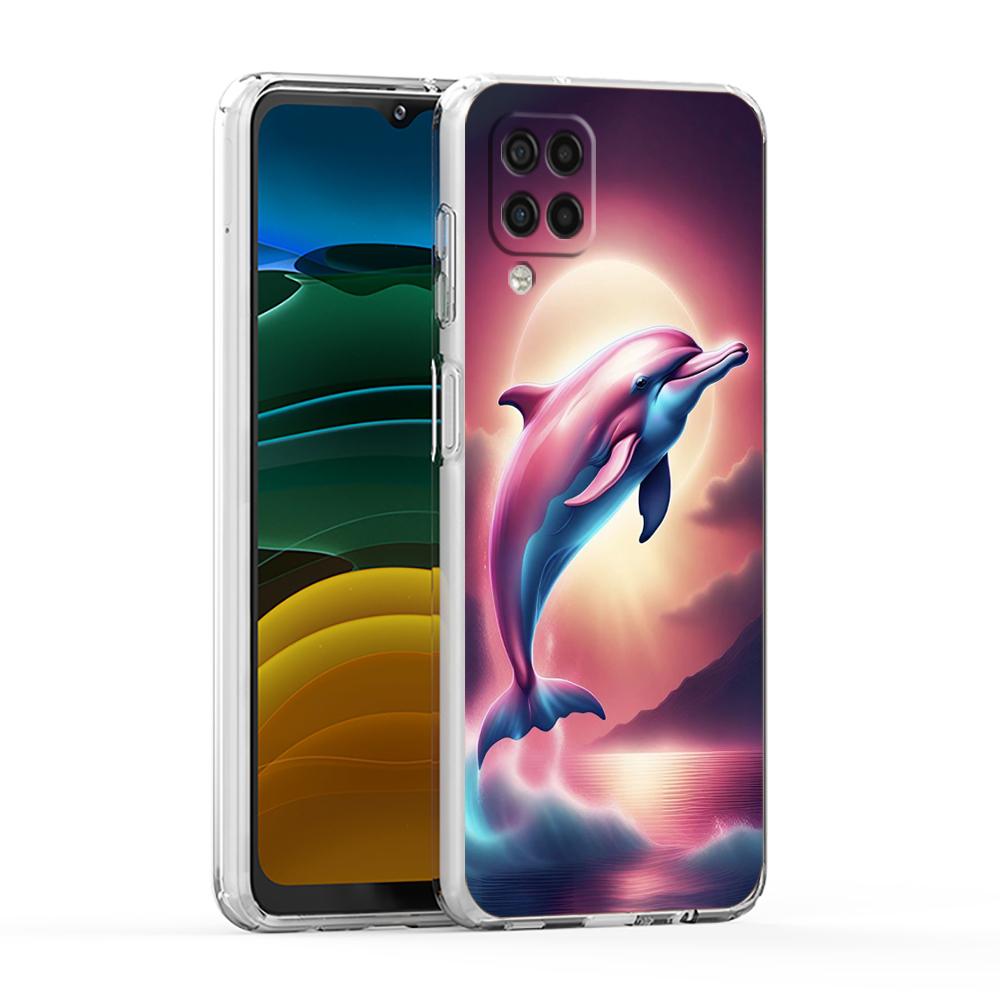 Прозрачный чехол для телефона Samsung Galaxy A25 A23 A22 A52S A52 A55 A72 A51 A71 A41 A31 A13 A11 5G с изображением морского животного дельфина, из TPU