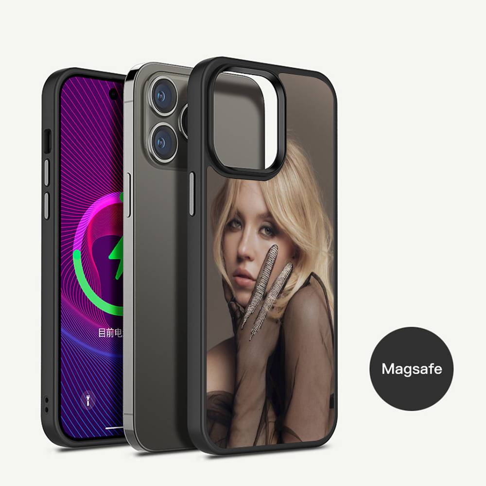 Sydney S-Sweeney Phone Case Magnetic Case For IPhone 16 14 13 12 11 15 Pro Max Plus For Magsafe Wireless Charge Cover