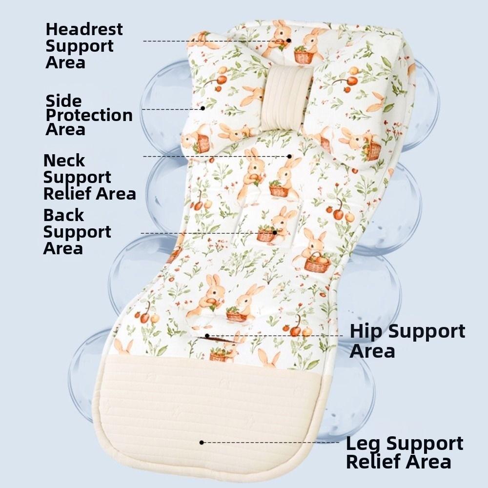 Comfortable Stroller Seat Pad Soft Baby Seat Cushion Cute Baby Stroller Cushion Infant Comfort