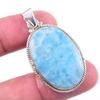 Natural Republic Larimar Gemstone 925 Solid Sterling Silver Pendant 1.75'' R8b02