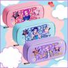Kpop Witch Hunt Group Pencil Case, Children's Stationery Box, Large-capacity Oxford Cloth Three-layer Cartoon Pencil Case