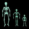 Luminous Hanging Skeleton Decoration Scary House Scary Pendant Props Halloween Party Yard Garden Decoration Glow Fake Skull