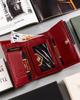Small leather women's wallet with RFID system - Peterson