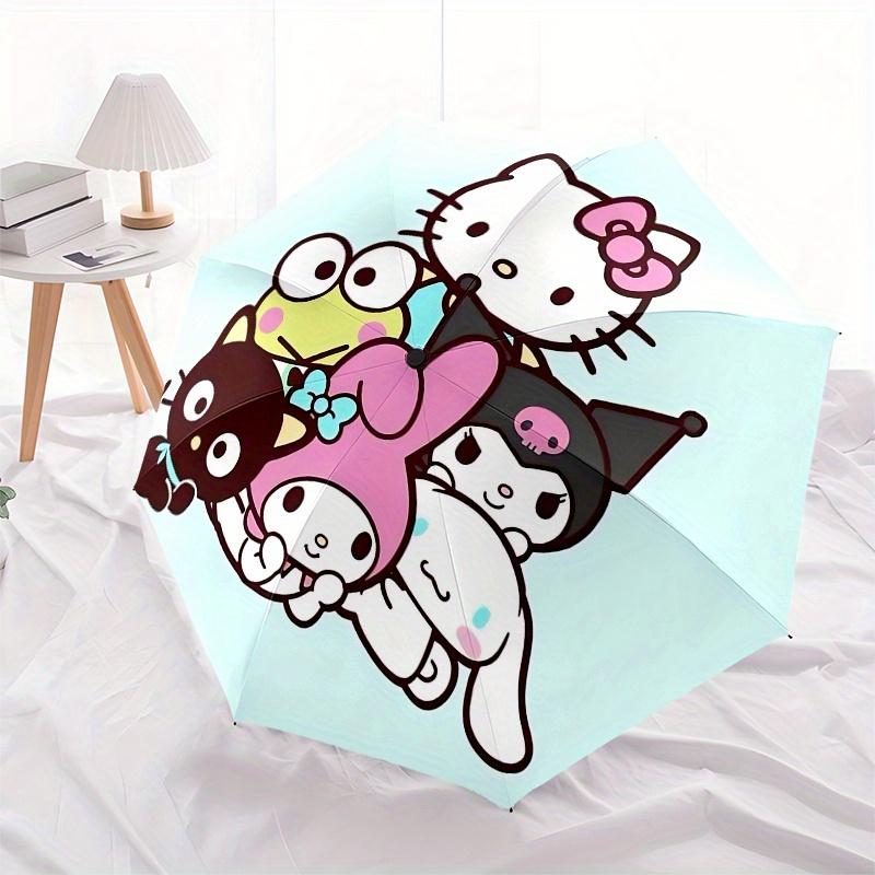 Hello Kitty, Sanrio Автоматический Открывающийся/Закрывающийся Зонт - Милый Зонт с Милым Дизайном, Портативный Компактный 3-Складной Зонт для Мужчин и Женщин, Hallowee