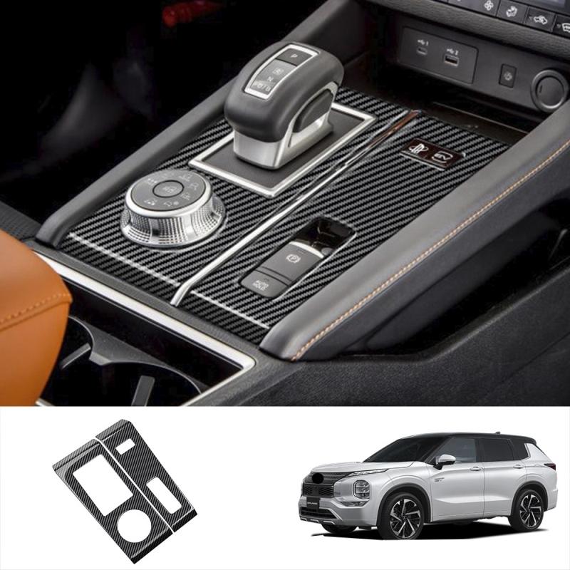 Для Mitsubishi Outlander Праворульный Панель-накладка на центральную консоль, крышка блока переключения передач, наклейки, аксессуары для стайлинга интерьера автомобиля