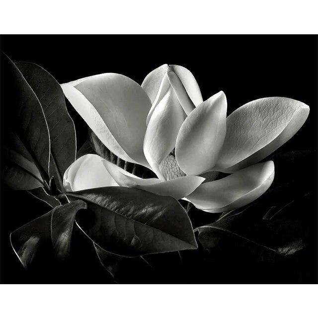 Черно-белые цветы подсолнуха, лилии, принты, постер, холст, живопись, современные настенные художественные картины для гостиной, спальни, домашний декор, без рамки