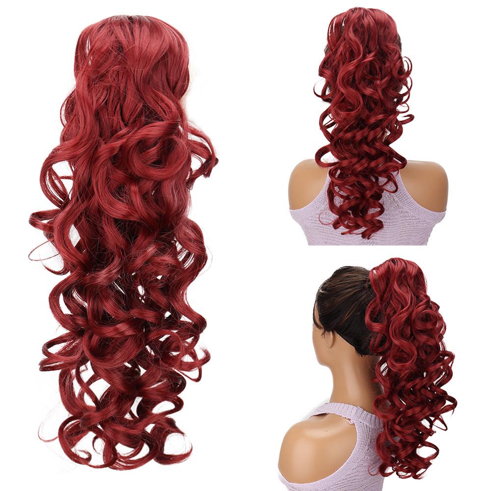 Синтетические большие вьющиеся накладные хвосты, элегантные хвосты-когти для женщин, простые в использовании и стильные накладные волосы, аксессуары для волос