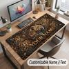 Decorative Artwork Theme Customized Mouse Pad Personalized Print Name Text Desk Mat For Home Office Table Decor