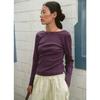 Budhi Mudra Essential Scoop Long Sleeve Deep Purple B63002atl91