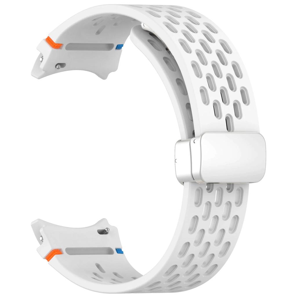 Магнитный ремешок для Samsung Galaxy Watch 7 6 5 4 5pro 7LTE 44мм 40мм Watch4/6 Classic силиконовый ремешок без зазоров браслет Correas