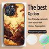 Nine-tailed fox art fashion design Phone Case For iPhone 16 15 14 13 12 11 Plus Pro Max High-end Luxury Magsafe Sheepskin
