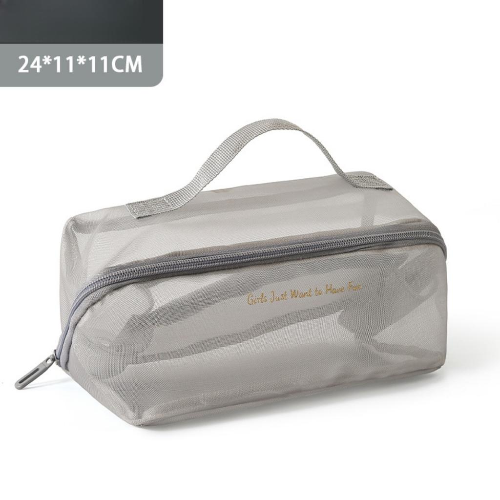 Косметичка, Большая вместимость, Дышащая, Сетчатая сумка, Сумка для туалетных принадлежностей, Сумка для хранения
