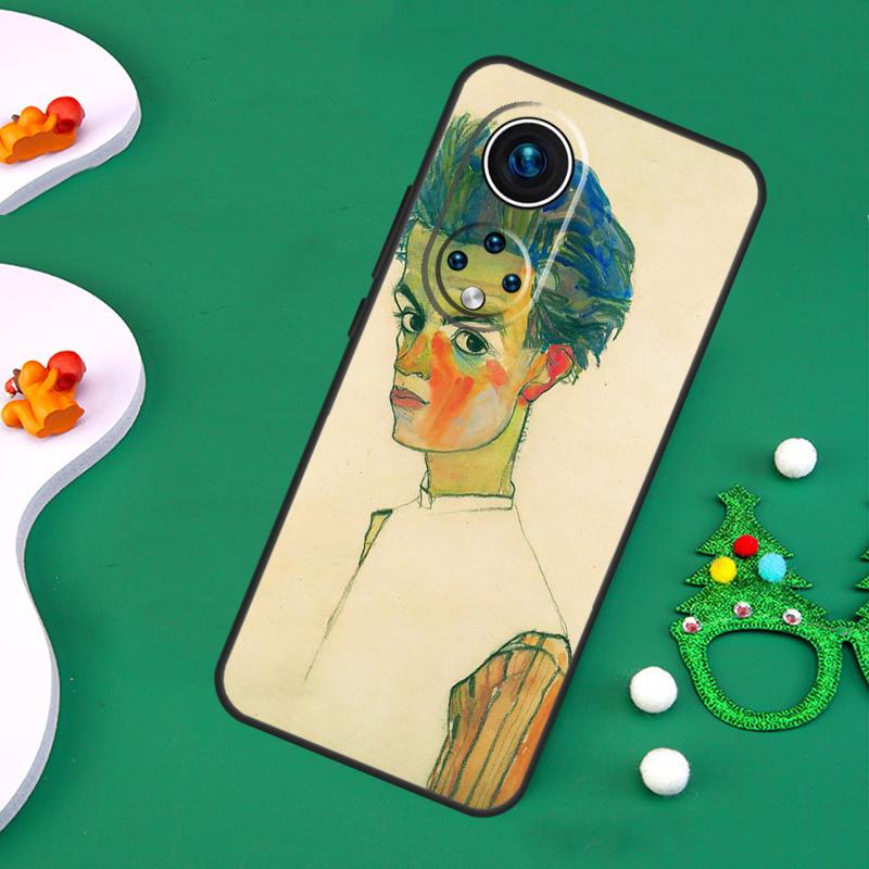 Чехол Egon Schiele для Honor Magic 7 Pro 6 5 50 70 90 200 Lite X9b X9a X8a X8b X7a X6a X8 X9 X9c