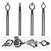 VEVOR Blacksmith Tongs, 45.7 cm 4 PCS, V-Bit Bolt Tongs, Wolf Jaw Tongs, Z V-Bit Tongs and Gripping Tongs