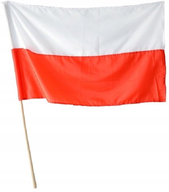 Polish Flag on a Pole Independence March November 11 110X68Cm