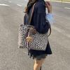 Сумка-тоут в европейском ретро-стиле с леопардовым принтом: Модная, Универсальная, Вместительная наплечная сумка-тоут для женщин